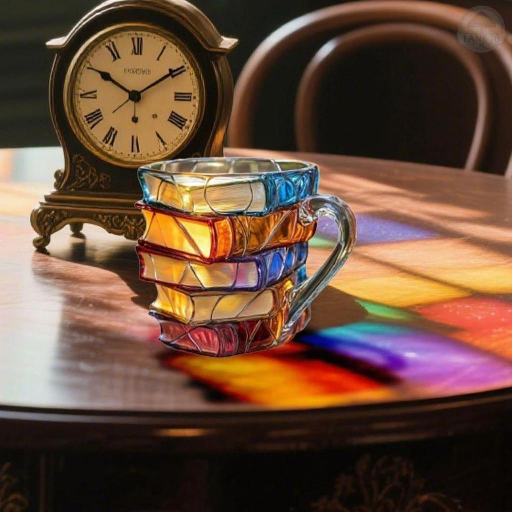 Unique Handmade 3D Happiness Mug for Reading Enthusiasts